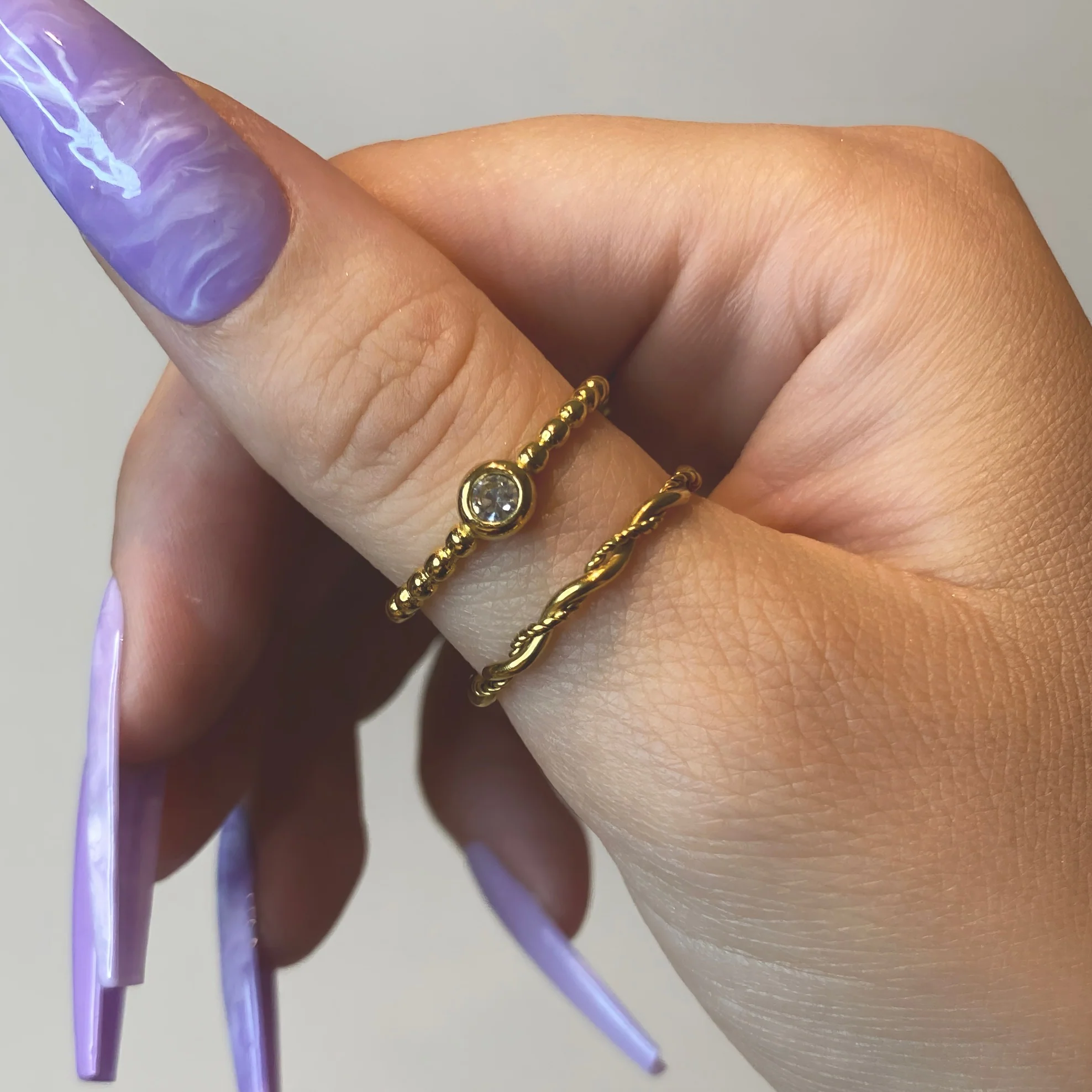 Dainty Twist Ring - Image 3