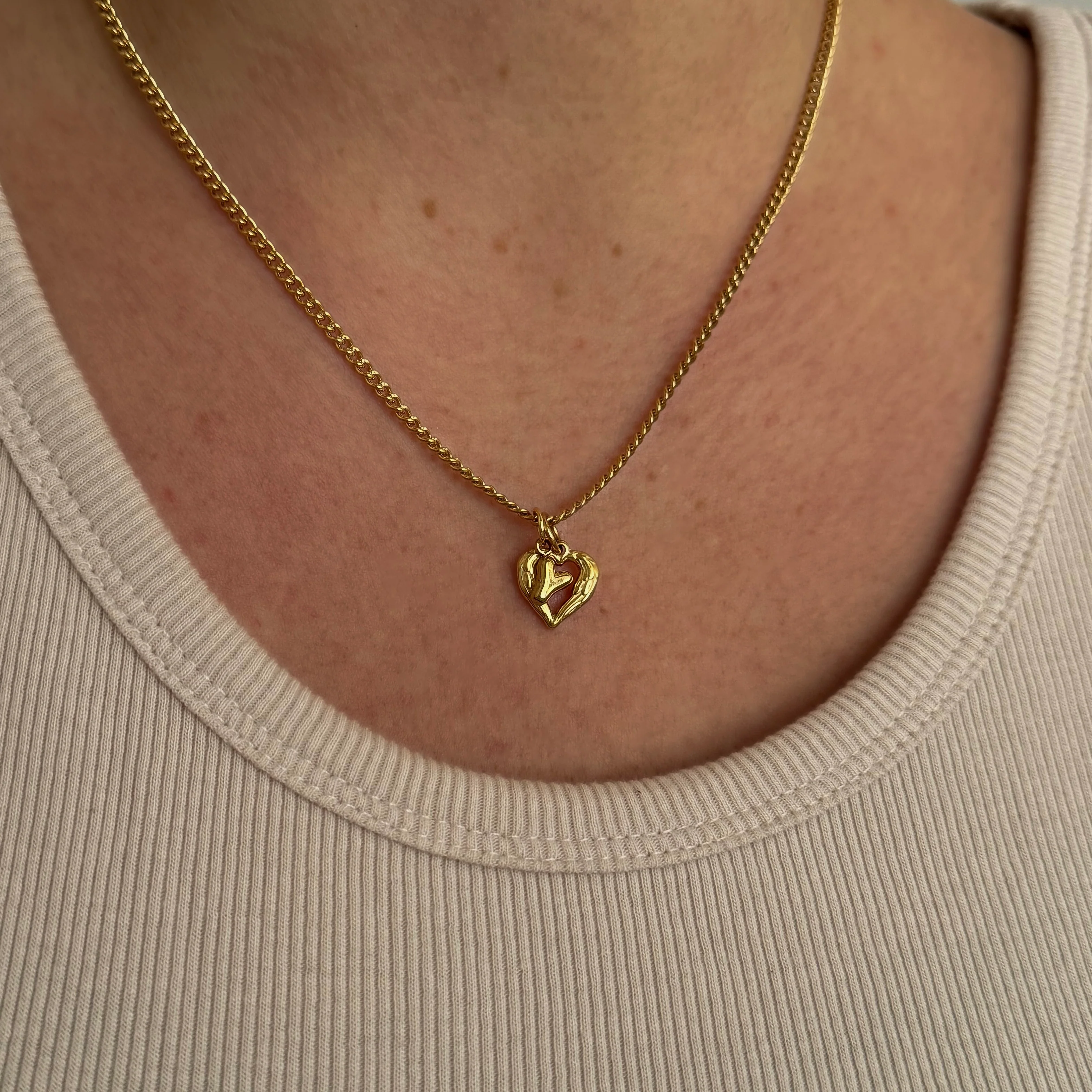 Gold Isla Heart Charm - Image 5