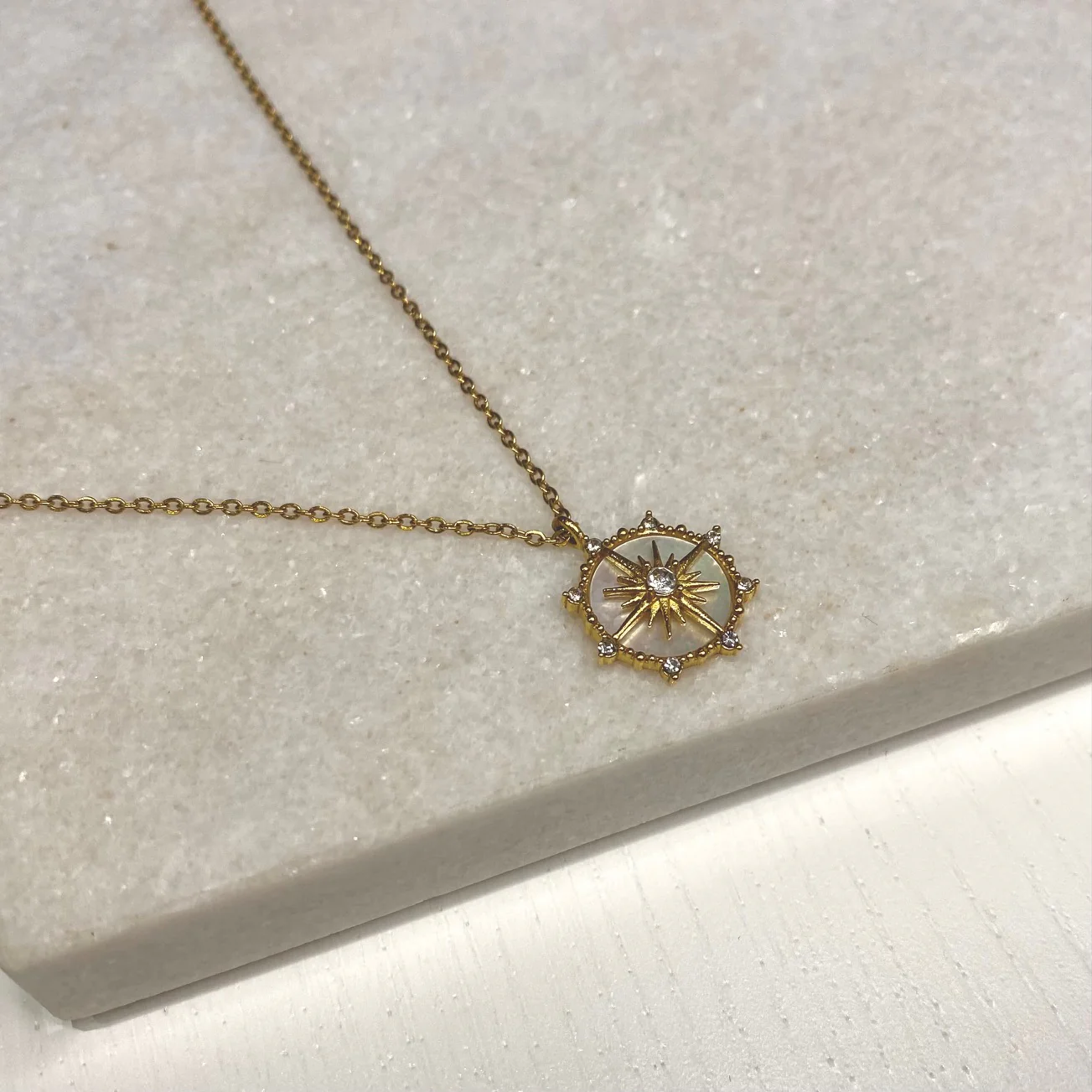 Shell Zircon Necklace - Image 3