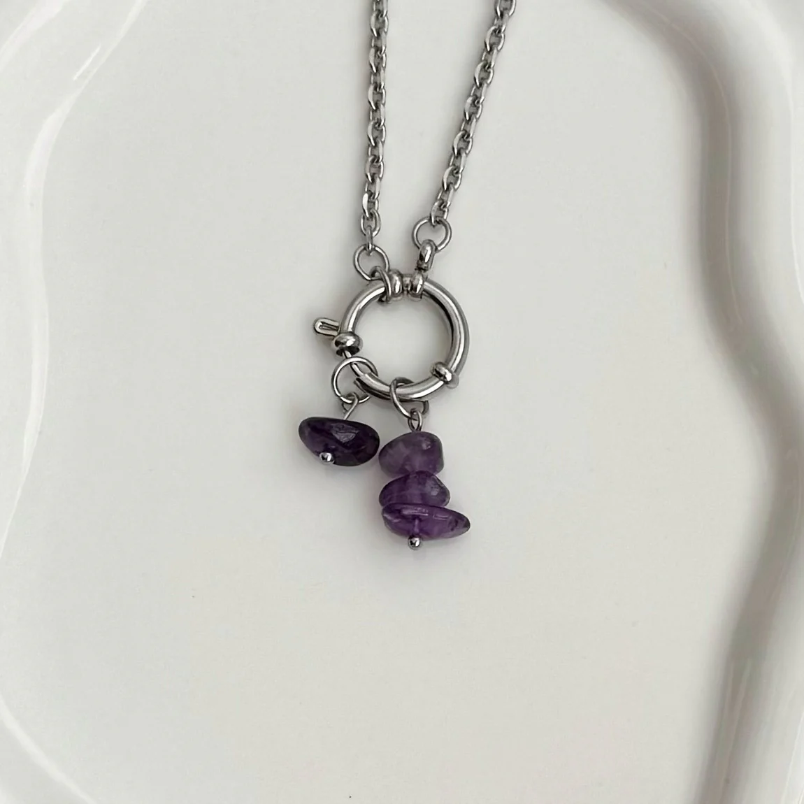 Silver Rolo Sailor Charm Necklace - Image 3