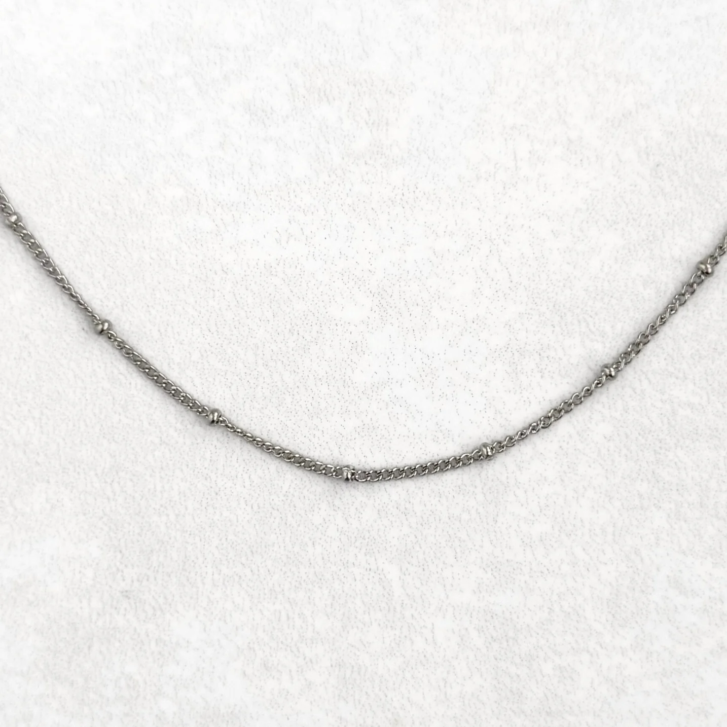 Silver Satellite Charm Necklace